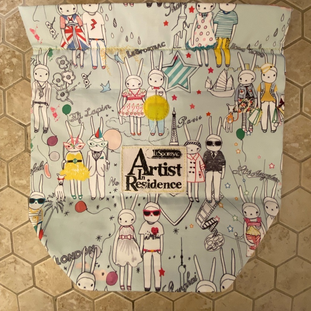 Le Sport Sac Artist In Residence Fifi Lapin bunnies bag